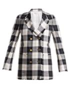 Thom Browne Double-breasted Checked Wool-blend Jacket