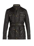 Matchesfashion.com Belstaff - Racemaster Waxed Cotton Jacket - Mens - Dark Brown