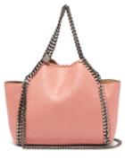 Matchesfashion.com Stella Mccartney - Falabella Mini Faux Suede Reversible Tote Bag - Womens - Light Pink