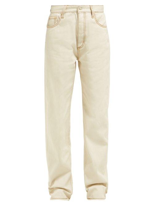 Matchesfashion.com Eytys - Benz Straight Leg Jeans - Womens - Ivory