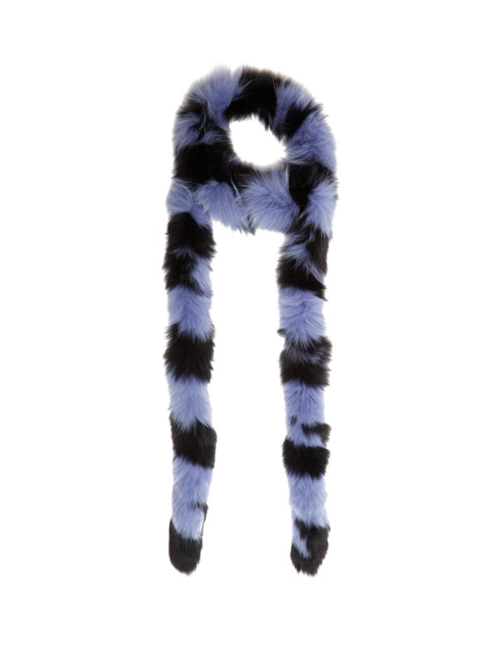 Charlotte Simone Lacey Skinny Fox-fur Scarf