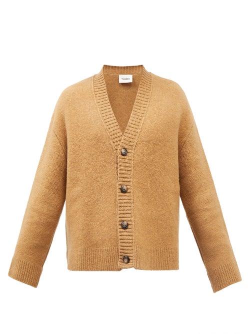 Nanushka - Bah Drop-shoulder V-neck Cardigan - Mens - Brown