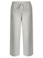 Vince Wide-leg Cropped Cotton-jersey Track Pants