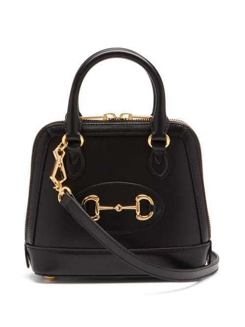 Matchesfashion.com Gucci - 1955 Horsebit Mini Leather Bag - Womens - Black