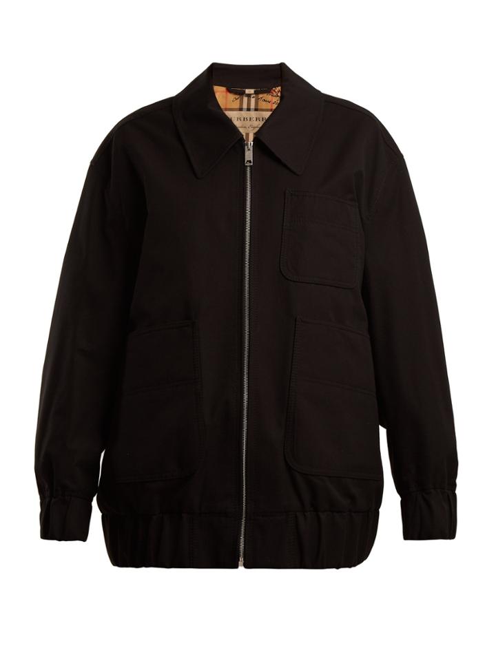 Burberry Barnhall Cotton-gabardine Harrington Jacket