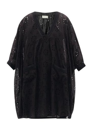 Ladies Beachwear Mes Demoiselles - De Beaurevoir Cotton Kaftan Dress - Womens - Black