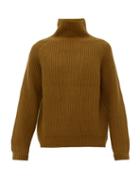 Matchesfashion.com Acne Studios - Kally Ribbed Wool Sweater - Mens - Dark Yellow