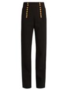 Burberry Prorsum Button-embellished High-rise Trousers