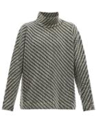 Matchesfashion.com Namacheko - Atim Ladder Knit Wool Sweater - Mens - Black White