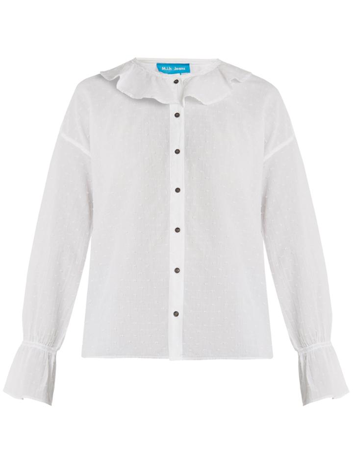 M.i.h Jeans Half Moon Fil Coup Cotton Blouse