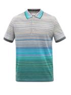 Missoni - Striped Cotton-jersey Polo Shirt - Mens - Blue Multi