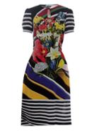 Mary Katrantzou Vitta Stripe Bouquet-print Dress