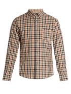 A.p.c. Checked Cotton And Linen-blend Shirt