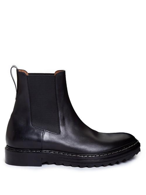 Givenchy Saw-sole Leather Chelsea Boots
