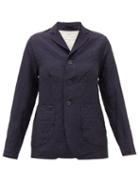 Matchesfashion.com Toogood - The Metalworker Single-breasted Linen Jacket - Womens - Navy