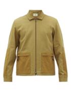 Matchesfashion.com Folk - Harrington Panelled Cotton-twill Jacket - Mens - Beige