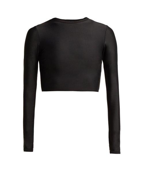 Matchesfashion.com Matteau - The Long Sleeve Sun Tee Swim Top - Womens - Black
