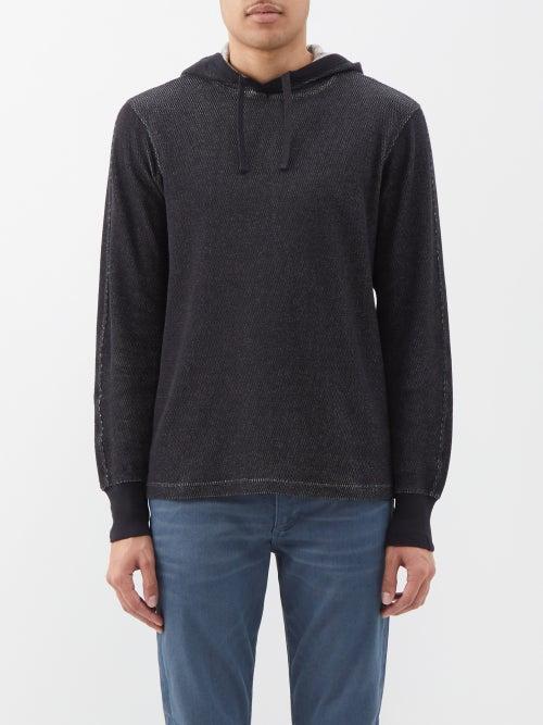 Rag & Bone - Collin Cotton-jersey Hoodie - Mens - Black