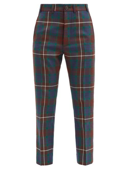 Matchesfashion.com Vivienne Westwood - George Tartan Wool Trousers - Womens - Brown Multi