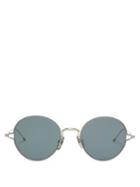 Matchesfashion.com Thom Browne - Round Metal Sunglasses - Mens - Grey