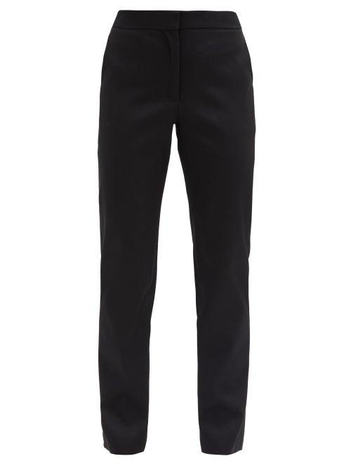 Matchesfashion.com Carolina Herrera - High-rise Wool-blend Tailored Trousers - Womens - Black