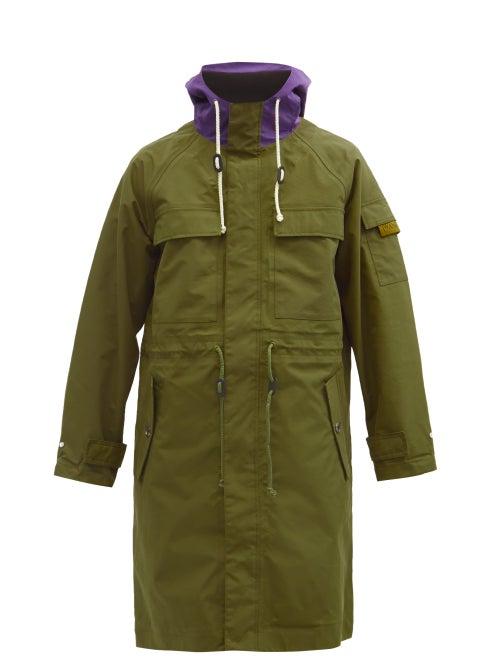 Matchesfashion.com Jw Anderson - Colour-block Shell Hooded Parka - Mens - Khaki