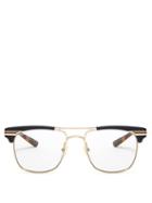 Matchesfashion.com Gucci - D Frame Metal Glasses - Mens - Gold