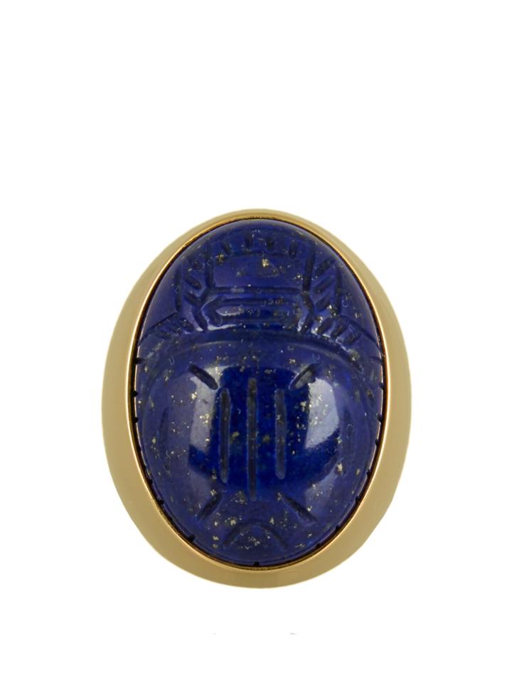 Aurélie Bidermann Fine Jewellery Lapis Lazuli & Yellow-gold Ring