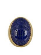 Aurélie Bidermann Fine Jewellery Lapis Lazuli & Yellow-gold Ring