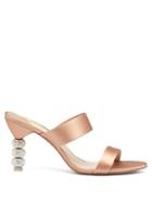 Matchesfashion.com Sophia Webster - Jumbo Rosalind Crystal Embellished Heel Sandals - Womens - Pink