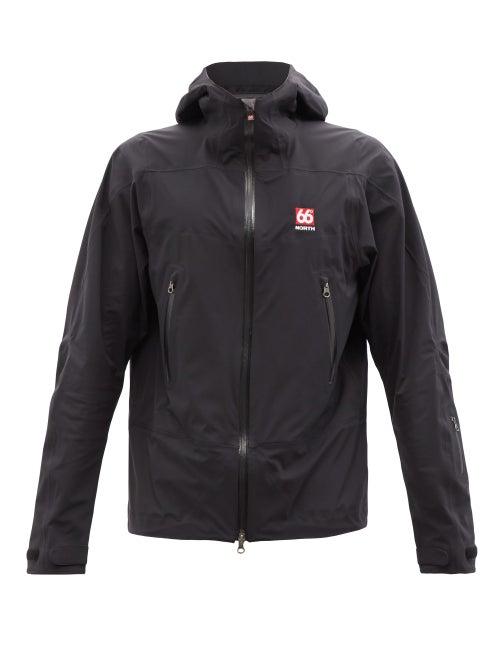 66 North - Snaefell Shell Hooded Jacket - Mens - Black
