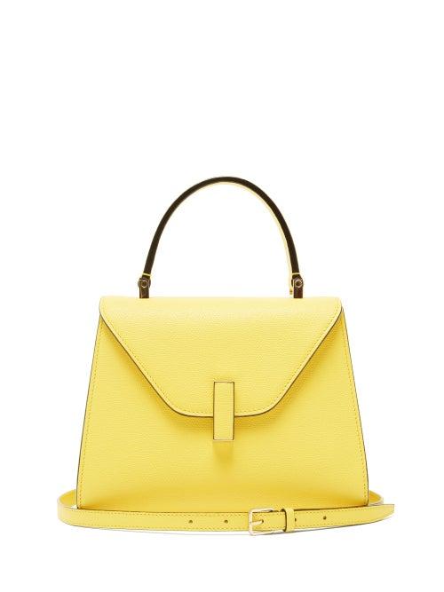 Valextra - Iside Mini Saffiano Leather Bag - Womens - Yellow