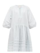 Matchesfashion.com Wiggy Kit - Painter's Striped Cotton Dress - Womens - Blue Stripe