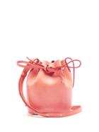Matchesfashion.com Mansur Gavriel - Pink Lined Mini Mini Leather Bucket Bag - Womens - Pink