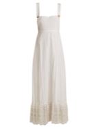 Athena Procopiou Sunday Morning Pinafore Embroidered-cotton Dress