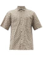 Matchesfashion.com Ymc - Mitchum Patchwork Gingham Poplin Shirt - Mens - Khaki Multi