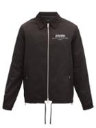 Matchesfashion.com Amiri - Logo-print Shell Jacket - Mens - Black