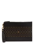 Gucci Studded Grained-leather Pouch