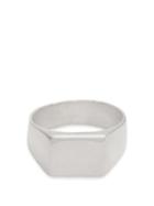 Matchesfashion.com Aris Schwabe - Thick Platte Sterling Silver Ring - Mens - Silver
