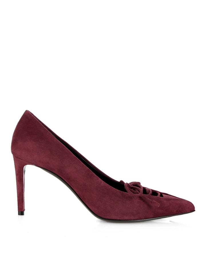 Balenciaga All Time Low Mid-heel Suede Pumps