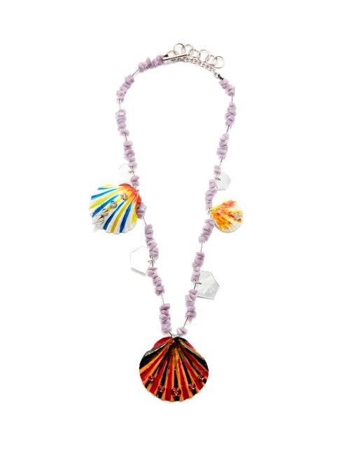 Marni - Shell Beaded Necklace - Womens - Multi