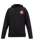 Nicholas Daley - Forgotten Fury-appliqu Cotton Hooded Sweatshirt - Mens - Black