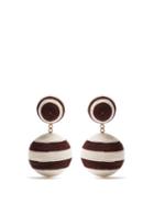 Matchesfashion.com Rebecca De Ravenel - Pepper Drop Earrings - Womens - Brown Multi