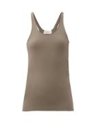 Matchesfashion.com Lemaire - Racerback Cotton-jersey Tank Top - Womens - Mid Grey