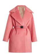 No. 21 Oversized-lapel Alpaca And Wool-blend Coat