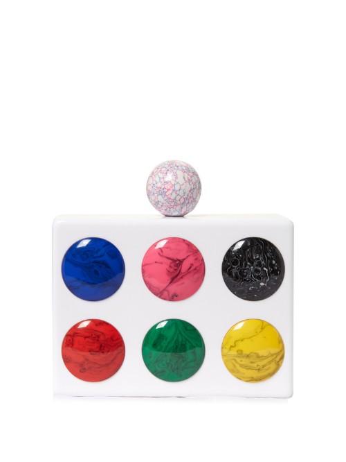 Stella Mccartney Spot Plexiglass Clutch