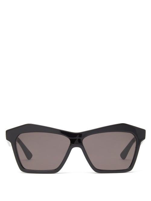 Bottega Eyewear - Square Acetate Sunglasses - Mens - Black