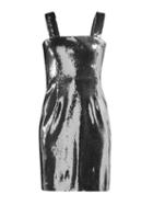 Matchesfashion.com Galvan - Sequined Square Neckline Dress - Womens - Silver