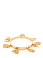 Matchesfashion.com Dolce & Gabbana - Charm Embellished Metal Bangle - Womens - Gold