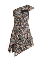 Isabel Marant Ricco Floral-print One-shoulder Silk Dress